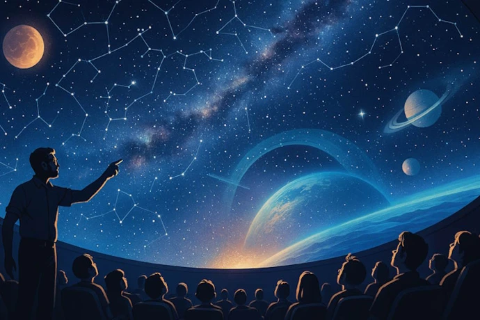 panorama du ciel nocturne