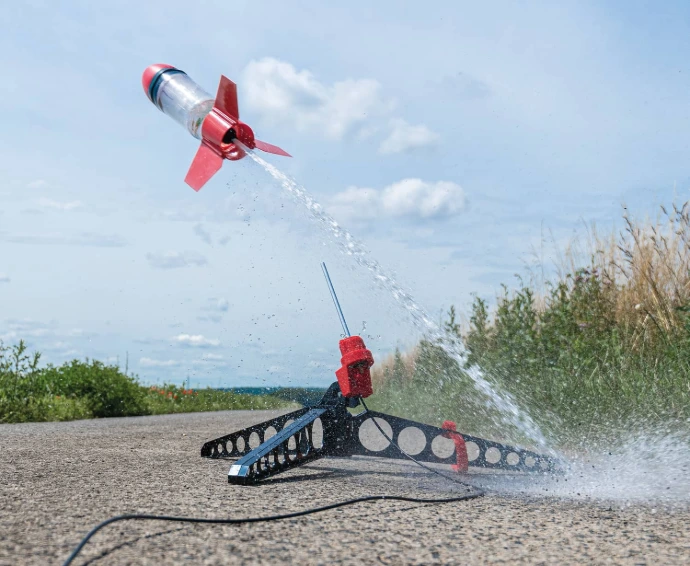 animation fusée à eau